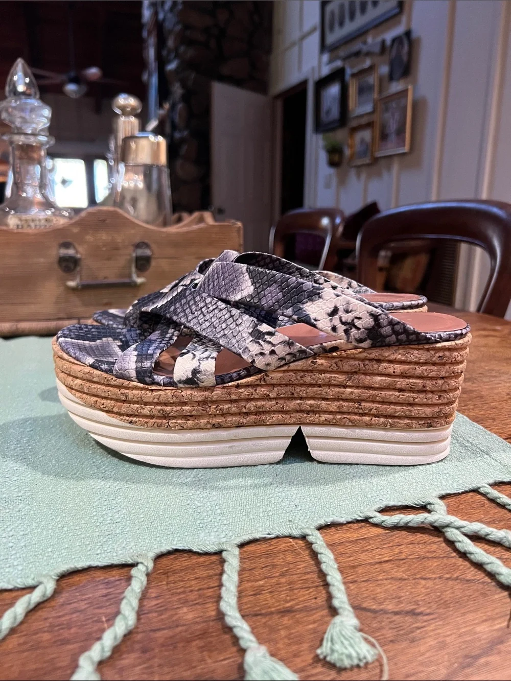 Homers Artisan Cork Platform Wedges